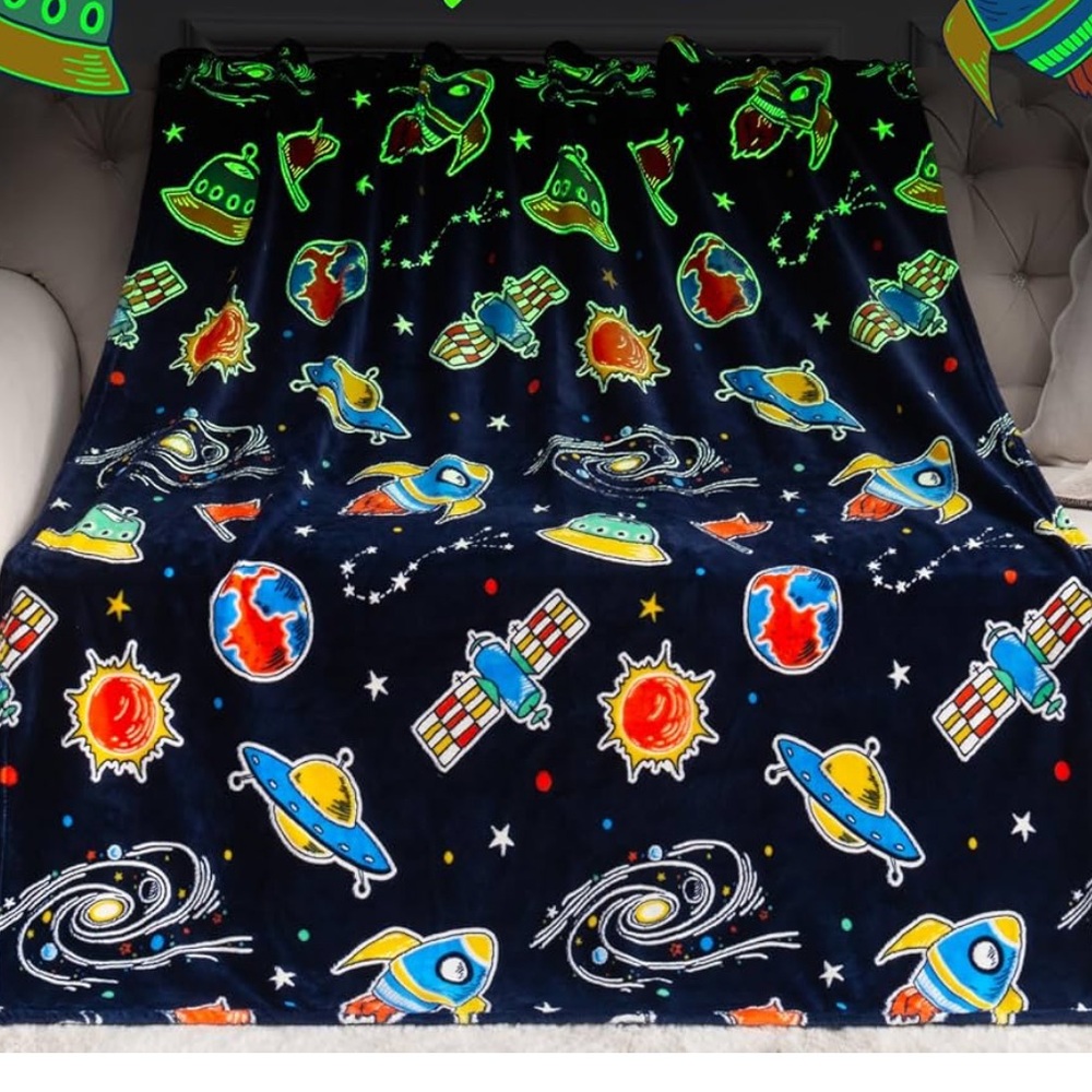 Space Themed Fleece Blanket